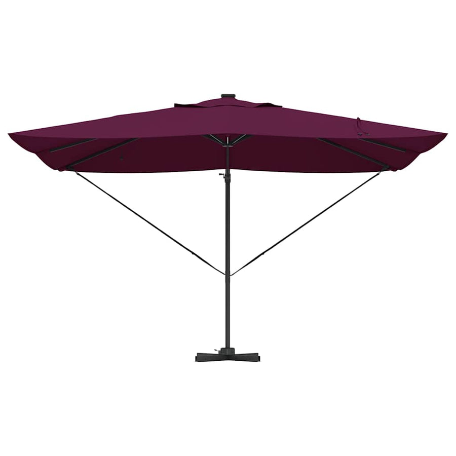 Parasol Bordeaux Rood 352 X 251 X 265 Cm Polyester En Aluminium Bordeauxrood