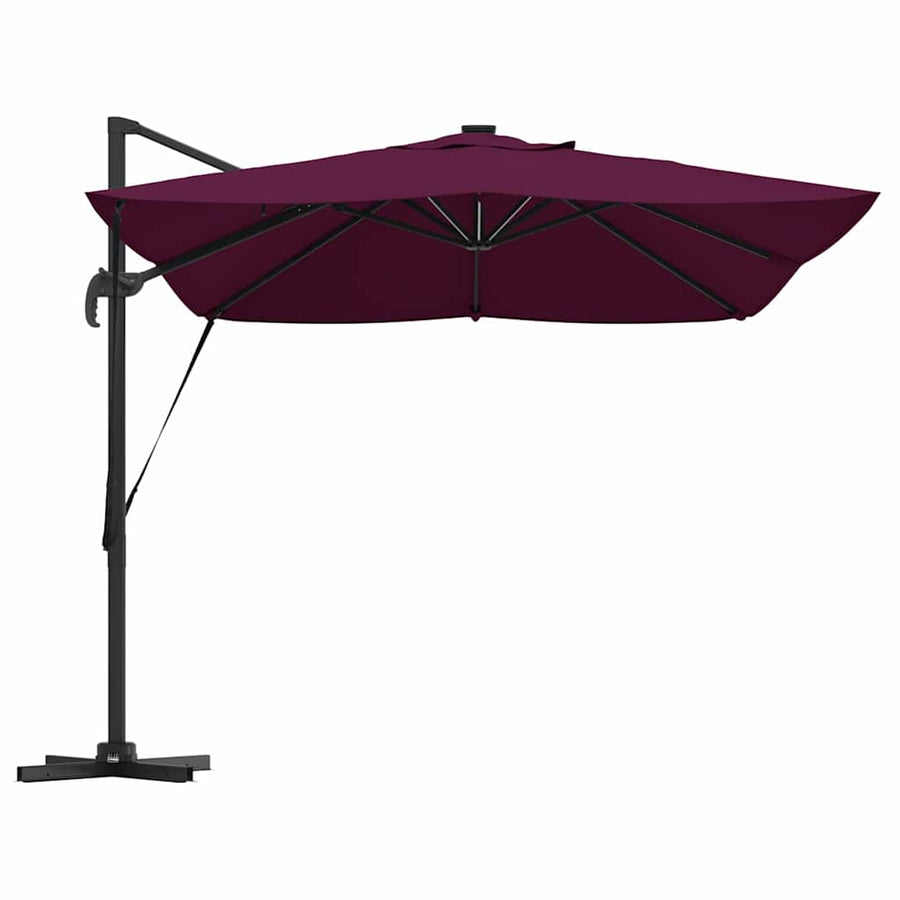Parasol Bordeaux Rood 352 X 251 X 265 Cm Polyester En Aluminium Bordeauxrood