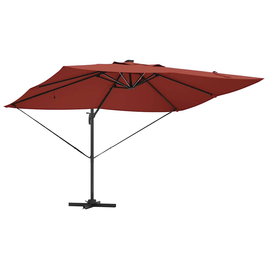 Parasol Terracotta 352 x 251 x 265 cm Polyester en Aluminium
