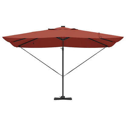 Parasol Terracotta 352 x 251 x 265 cm Polyester en Aluminium