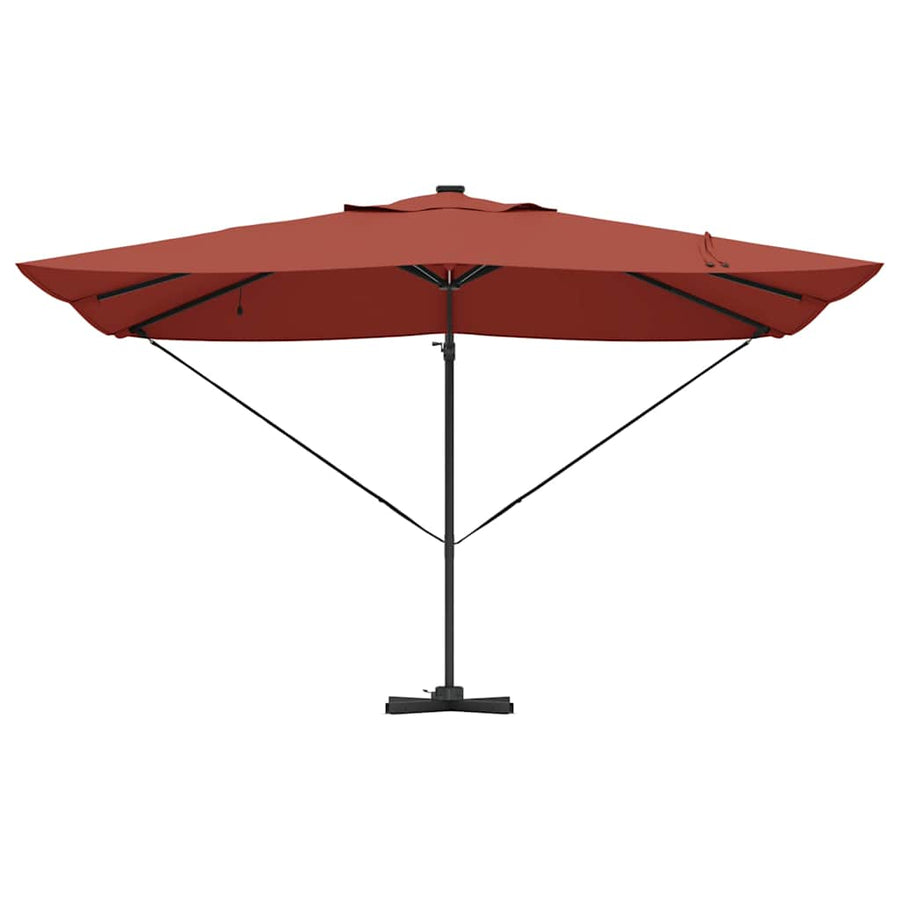 Parasol Terracotta 352 x 251 x 265 cm Polyester en Aluminium