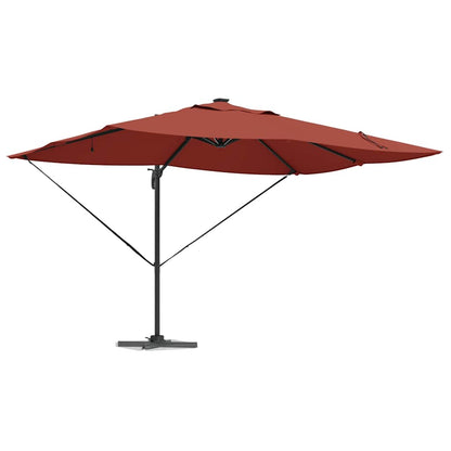Parasol Terracotta 352 x 251 x 265 cm Polyester en Aluminium
