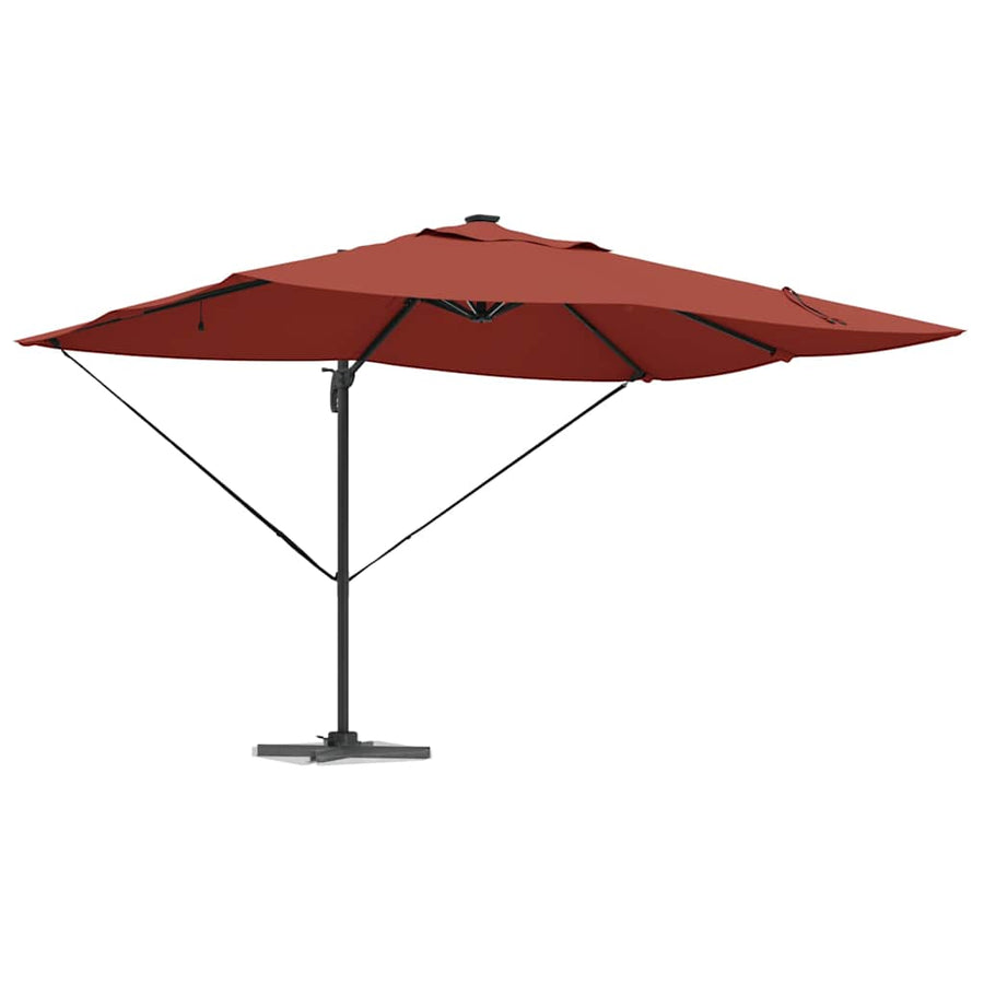 Parasol Terracotta 352 x 251 x 265 cm Polyester en Aluminium
