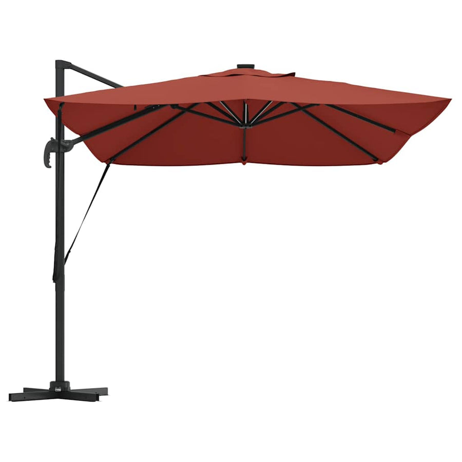 Parasol Terracotta 352 x 251 x 265 cm Polyester en Aluminium