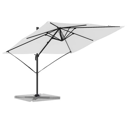 Roma Parasol Beige 286 X 284 X 265 Cm Aluminium En Polyester Zand