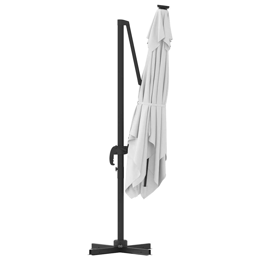 Roma Parasol Beige 286 X 284 X 265 Cm Aluminium En Polyester Zand