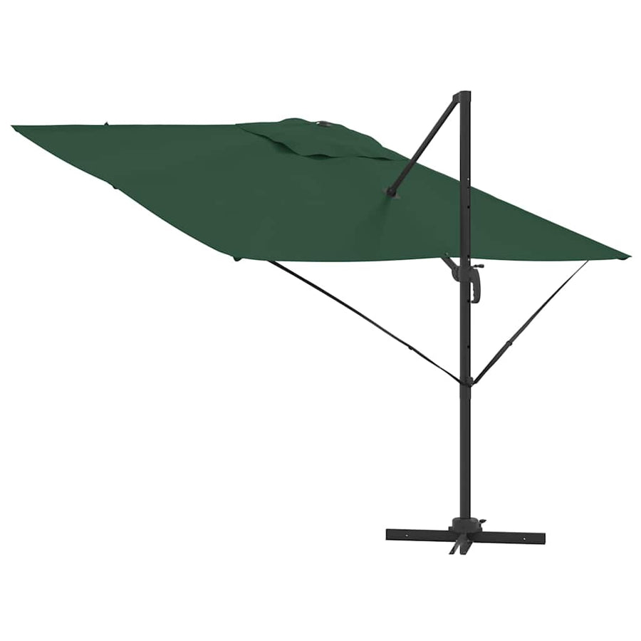 Roma Parasol 286 X 284 X 265 Cm Aluminium En Polyester Groen