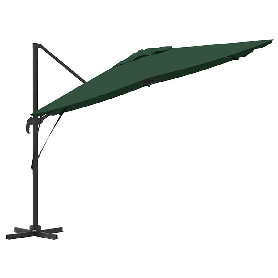 Roma Parasol 286 X 284 X 265 Cm Aluminium En Polyester Groen