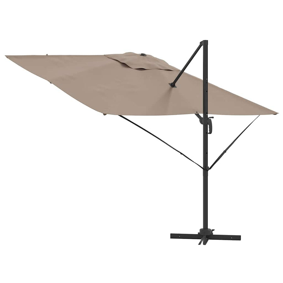 Terrasparasol Taupe Large Polyester & Staal