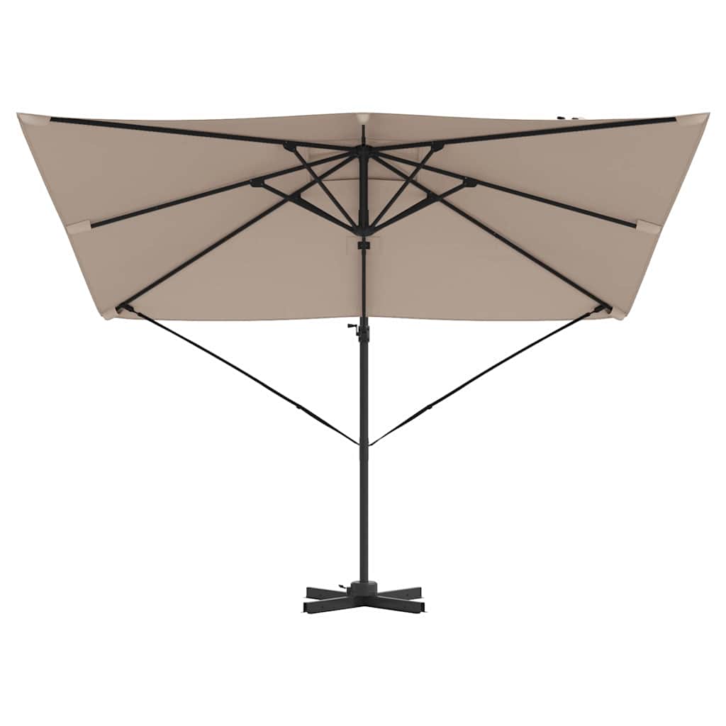 Terrasparasol Taupe Large Polyester & Staal