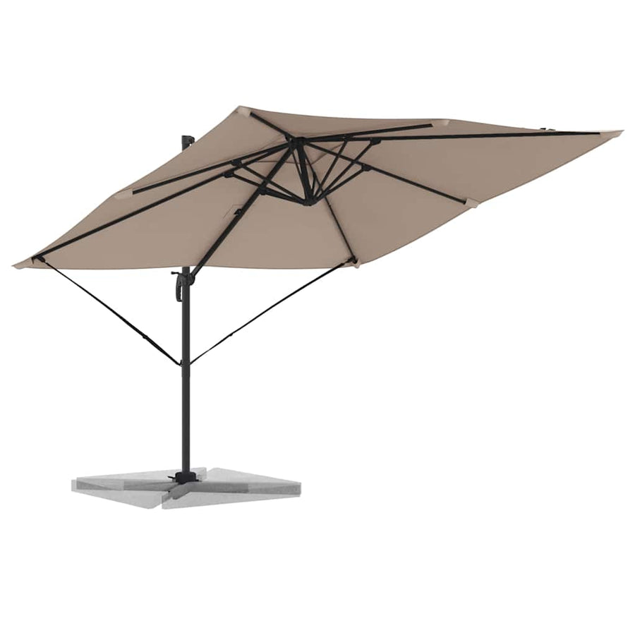 Terrasparasol Taupe Large Polyester & Staal