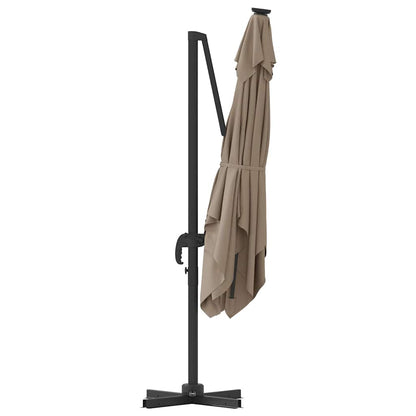 Terrasparasol Taupe Large Polyester & Staal