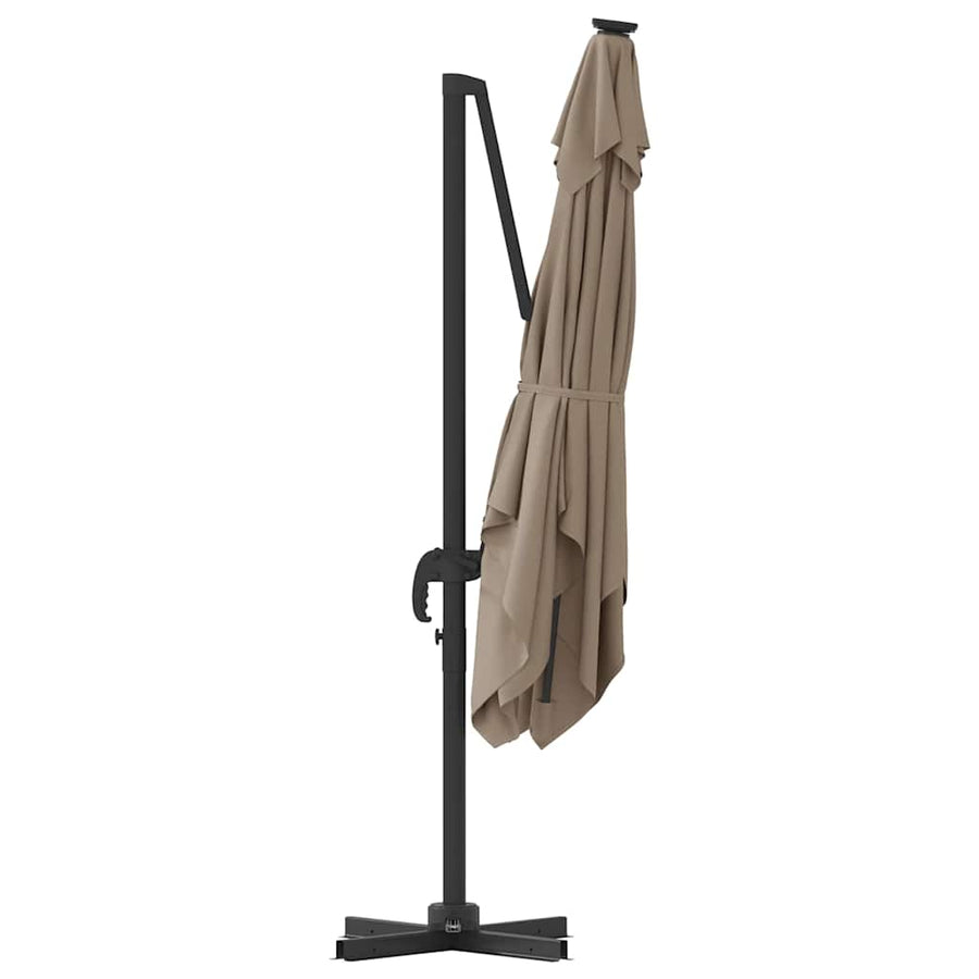 Terrasparasol Taupe Large Polyester & Staal