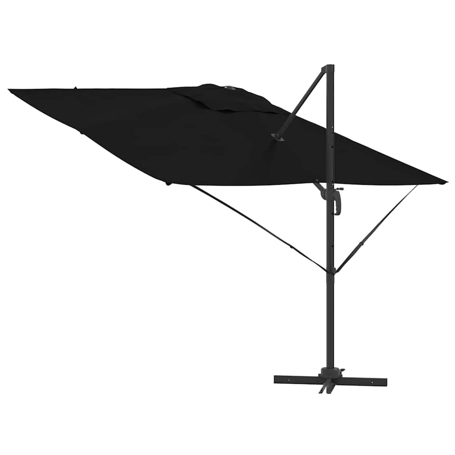 Roma Parasol 286 X 284 X 265 Cm Aluminium En Polyester Zwart