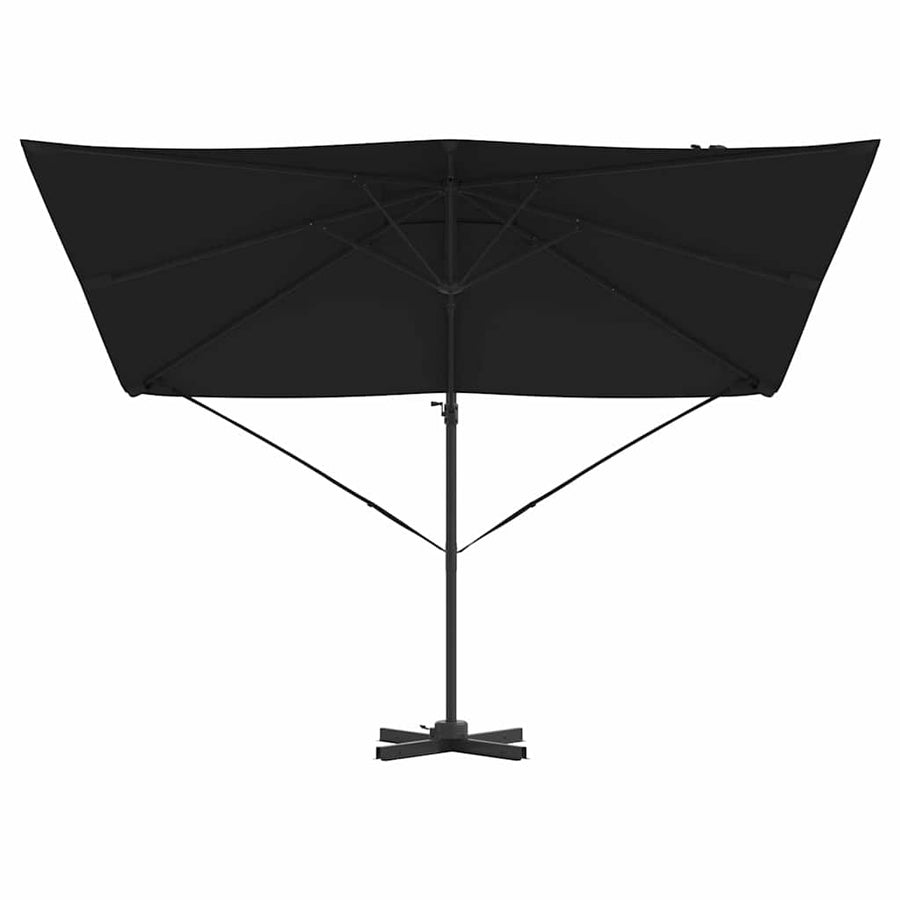 Roma Parasol 286 X 284 X 265 Cm Aluminium En Polyester Zwart