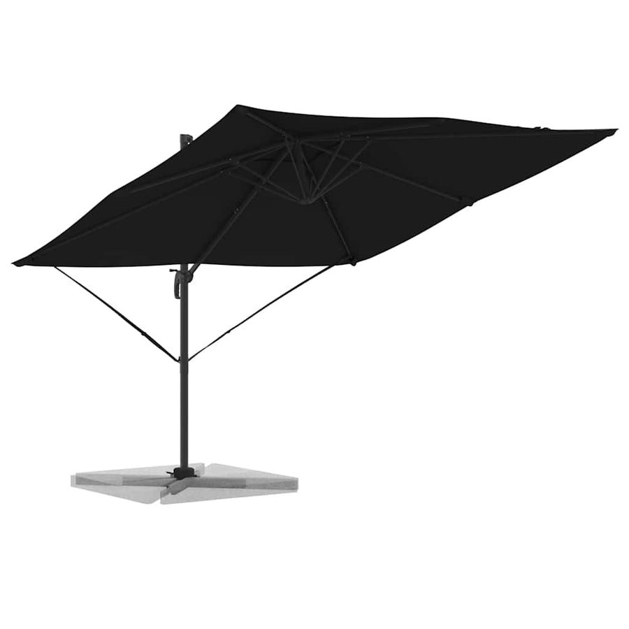 Roma Parasol 286 X 284 X 265 Cm Aluminium En Polyester Zwart