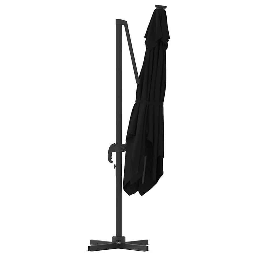 Roma Parasol 286 X 284 X 265 Cm Aluminium En Polyester Zwart