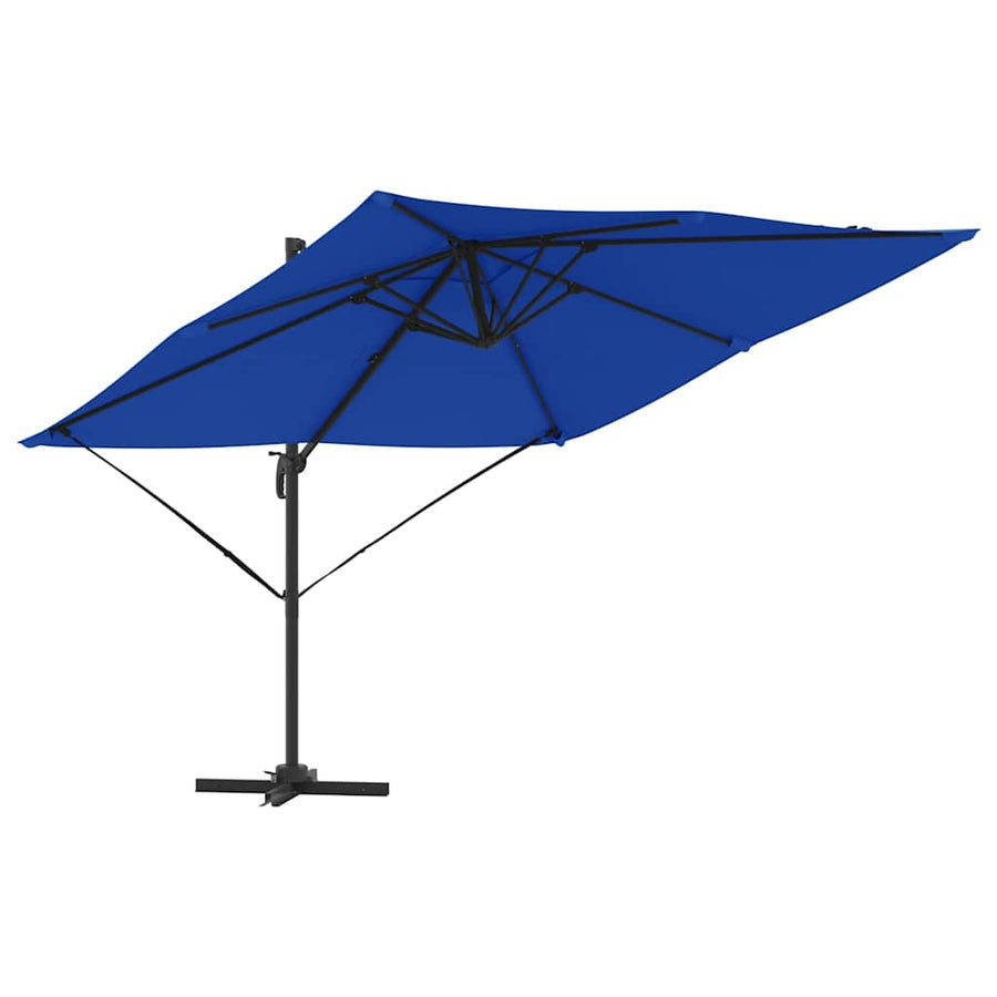 Roma Parasol Blauw 286 X 284 X 265 Cm Aluminium En Polyester azuurblauw