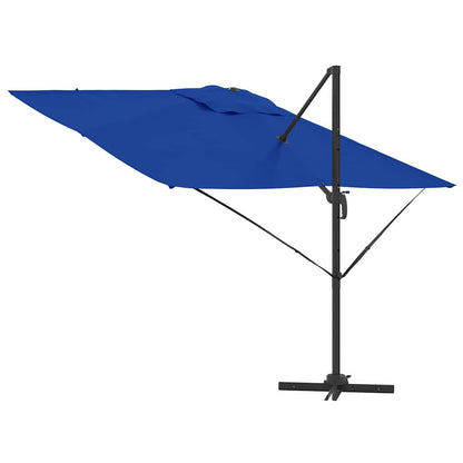 Roma Parasol Blauw 286 X 284 X 265 Cm Aluminium En Polyester azuurblauw