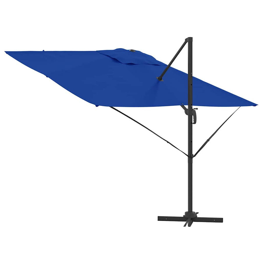 Roma Parasol Blauw 286 X 284 X 265 Cm Aluminium En Polyester azuurblauw