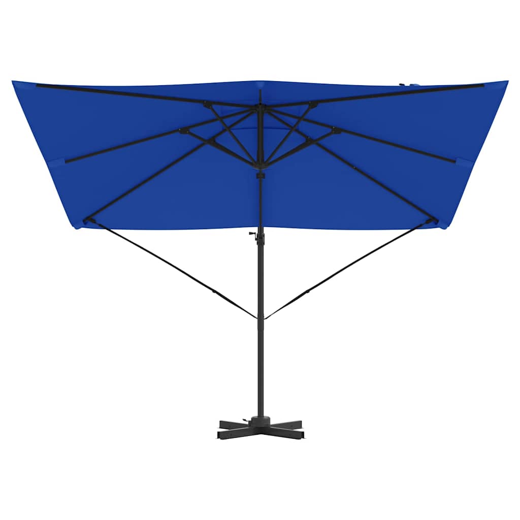 Roma Parasol Blauw 286 X 284 X 265 Cm Aluminium En Polyester azuurblauw