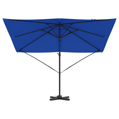 Roma Parasol Blauw 286 X 284 X 265 Cm Aluminium En Polyester azuurblauw