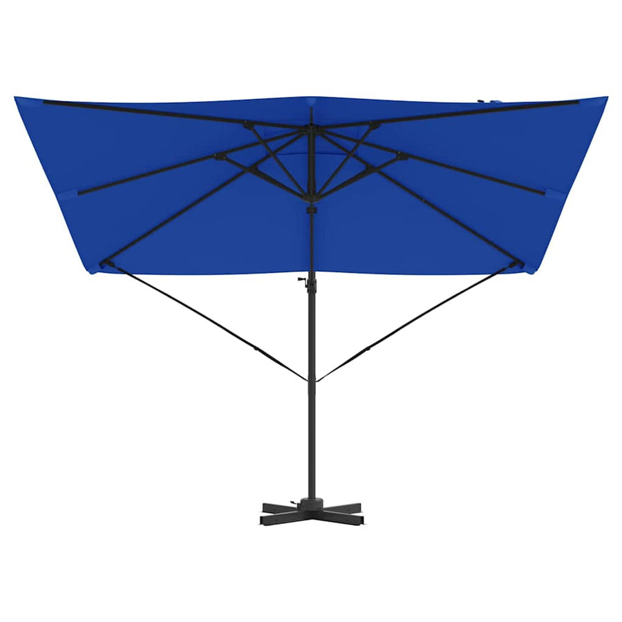 Roma Parasol Blauw 286 X 284 X 265 Cm Aluminium En Polyester azuurblauw