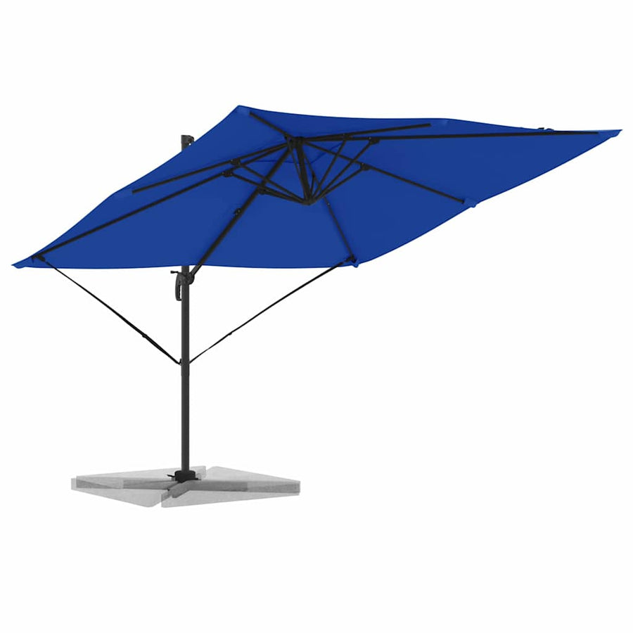 Roma Parasol Blauw 286 X 284 X 265 Cm Aluminium En Polyester azuurblauw