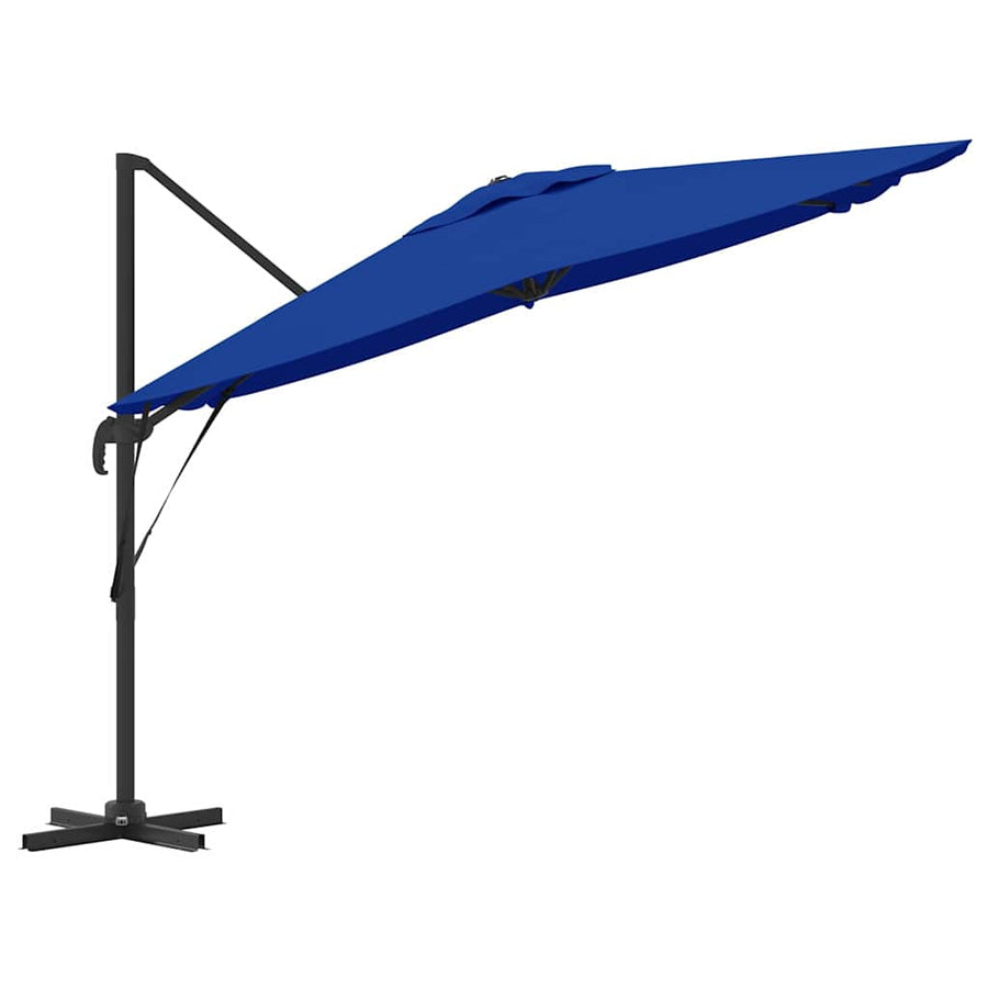 Roma Parasol Blauw 286 X 284 X 265 Cm Aluminium En Polyester azuurblauw