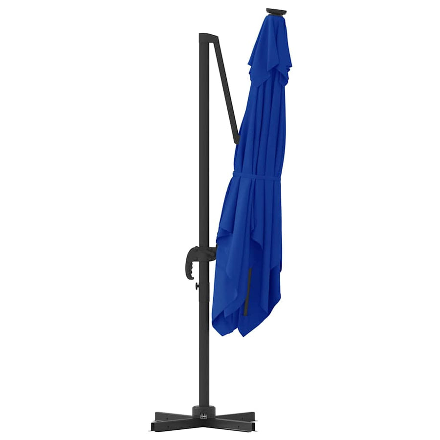 Roma Parasol Blauw 286 X 284 X 265 Cm Aluminium En Polyester azuurblauw