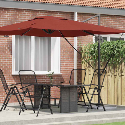 Roma Parasol Rood 286 x 284 x 265 cm Aluminium en Polyester
