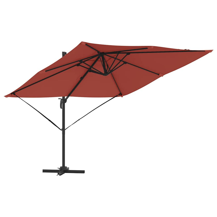 Roma Parasol Rood 286 x 284 x 265 cm Aluminium en Polyester