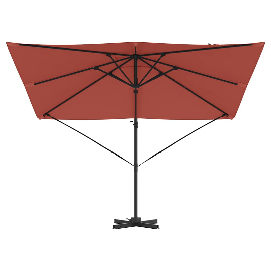 Roma Parasol Rood 286 x 284 x 265 cm Aluminium en Polyester
