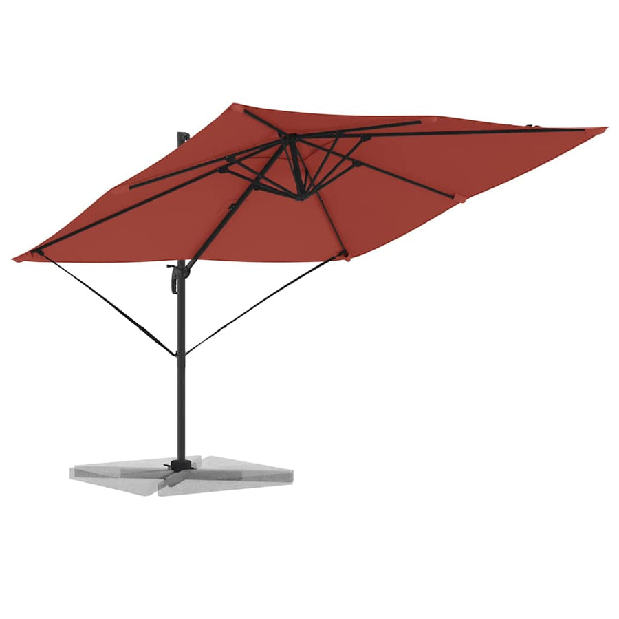 Roma Parasol Rood 286 x 284 x 265 cm Aluminium en Polyester