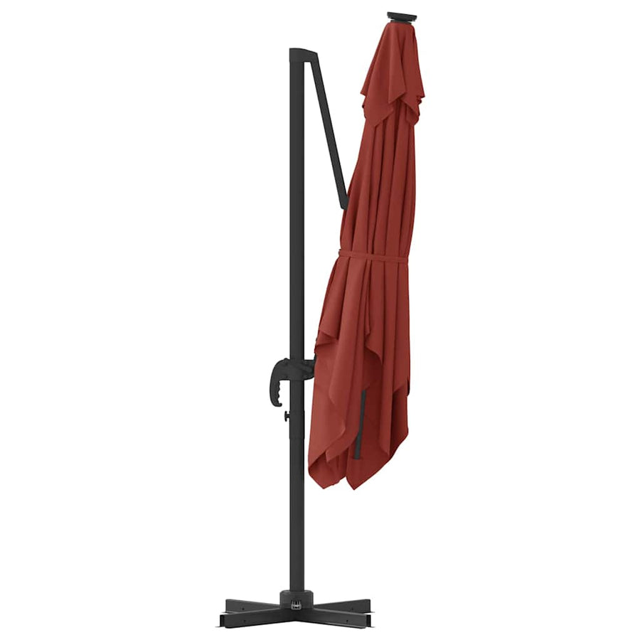 Roma Parasol Rood 286 x 284 x 265 cm Aluminium en Polyester