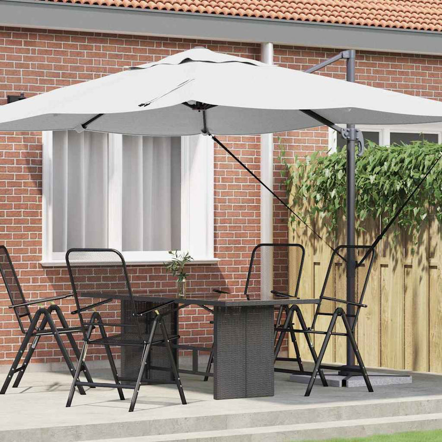 Parasol 351 X 250 X 260 Cm Polyester En Aluminium Zand