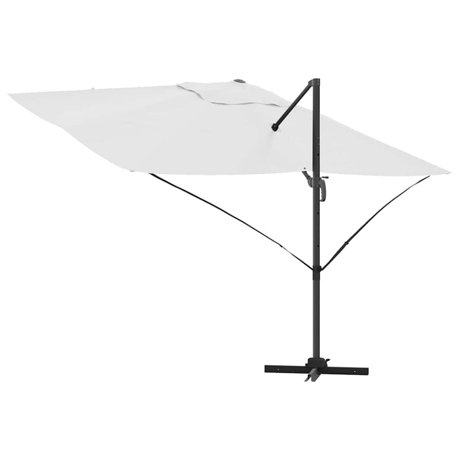 Parasol 351 X 250 X 260 Cm Polyester En Aluminium Zand