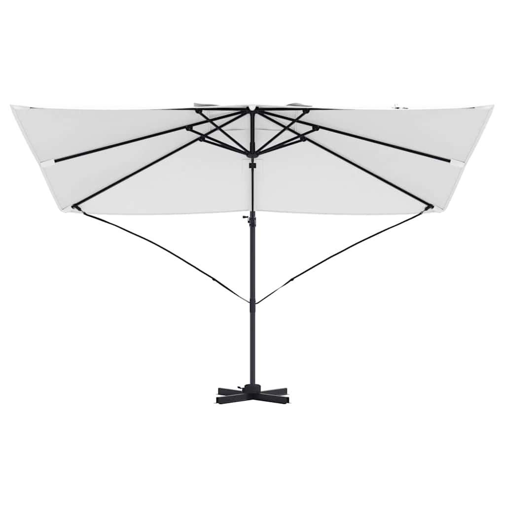 Parasol 351 X 250 X 260 Cm Polyester En Aluminium Zand
