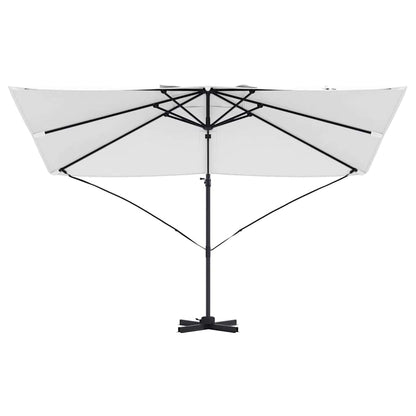 Parasol 351 X 250 X 260 Cm Polyester En Aluminium Zand