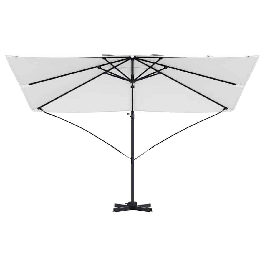 Parasol 351 X 250 X 260 Cm Polyester En Aluminium Zand
