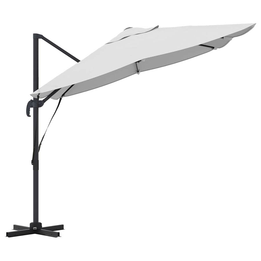 Parasol 351 X 250 X 260 Cm Polyester En Aluminium Zand