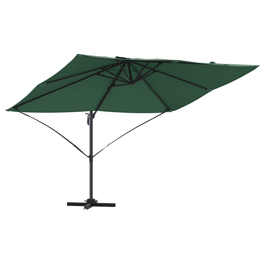 Parasol 351 X 250 X 260 Cm Polyester En Aluminium Groen