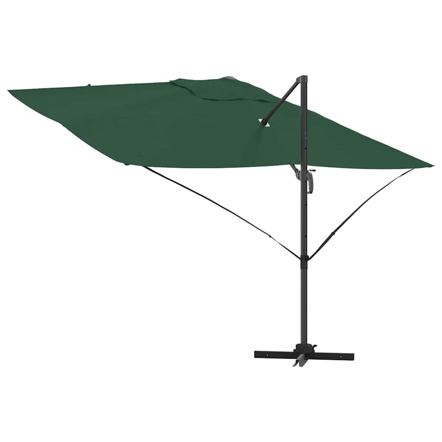 Parasol 351 X 250 X 260 Cm Polyester En Aluminium Groen