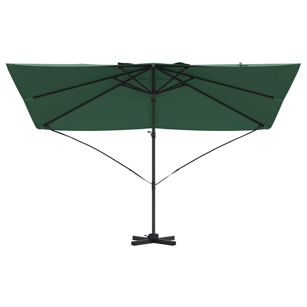 Parasol 351 X 250 X 260 Cm Polyester En Aluminium Groen