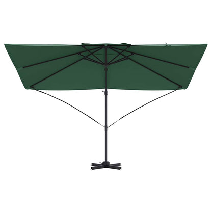 Parasol 351 X 250 X 260 Cm Polyester En Aluminium Groen