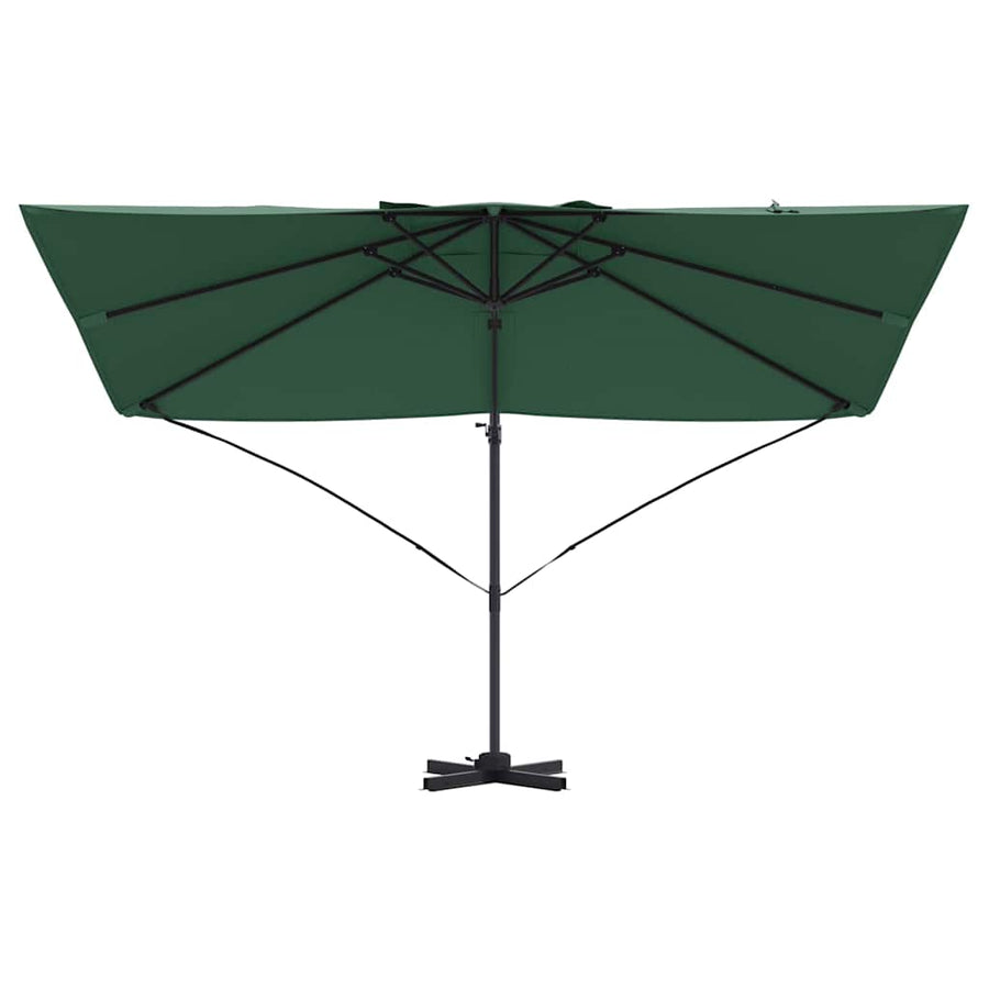 Parasol 351 X 250 X 260 Cm Polyester En Aluminium Groen