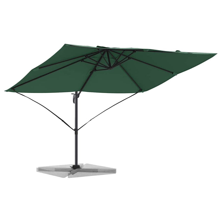 Parasol 351 X 250 X 260 Cm Polyester En Aluminium Groen