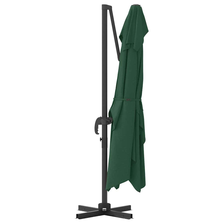 Parasol 351 X 250 X 260 Cm Polyester En Aluminium Groen