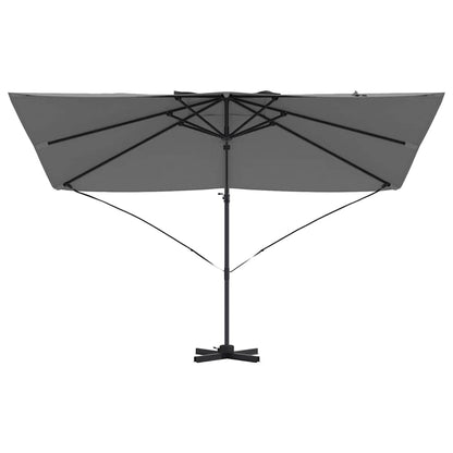 Parasol 351 X 250 X 260 Cm Polyester En Aluminium Antraciet