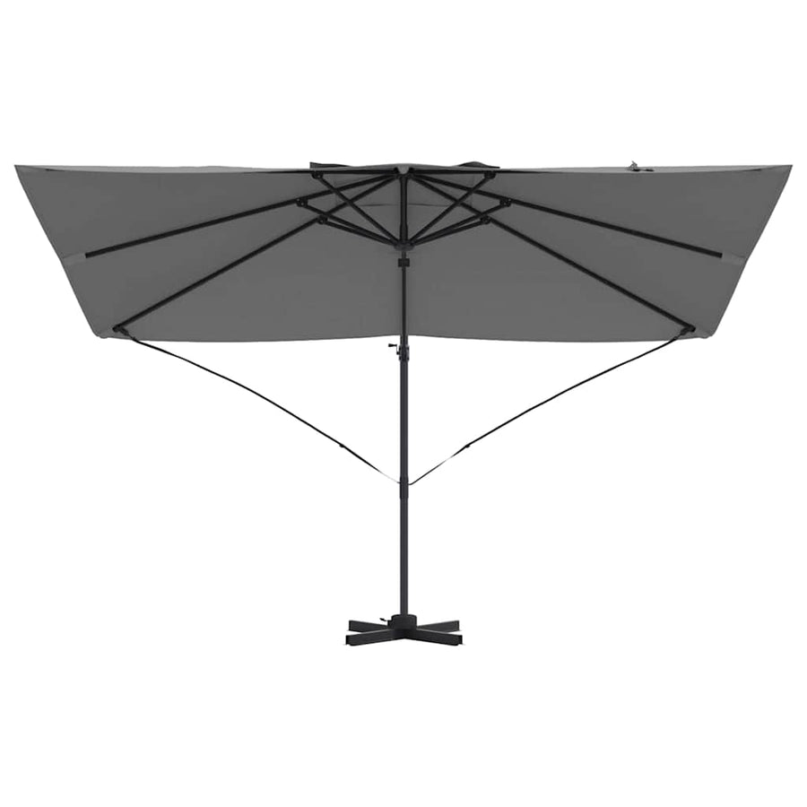 Parasol 351 X 250 X 260 Cm Polyester En Aluminium Antraciet